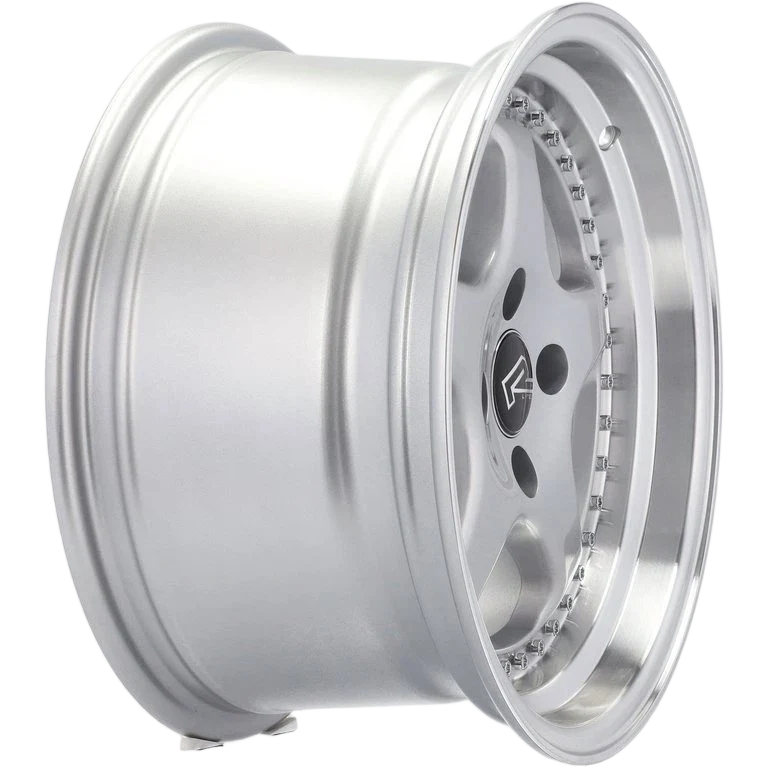 Alu kola pro BMW BK660 7x14 4x100 ET20 Silver & Polished Lip – detail 2