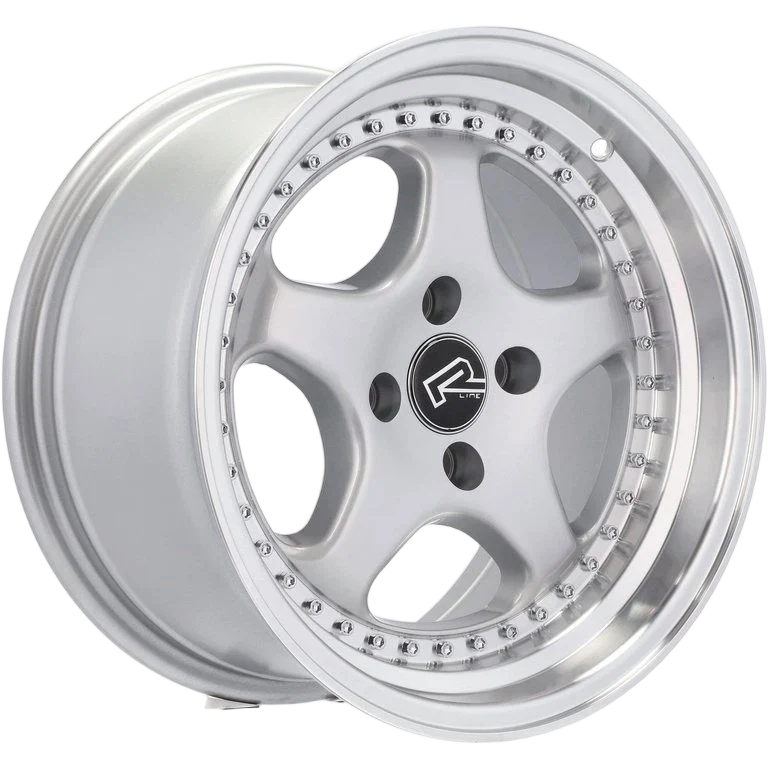 Alu kola pro BMW BK660 7x14 4x100 ET20 Silver & Polished Lip – detail 4