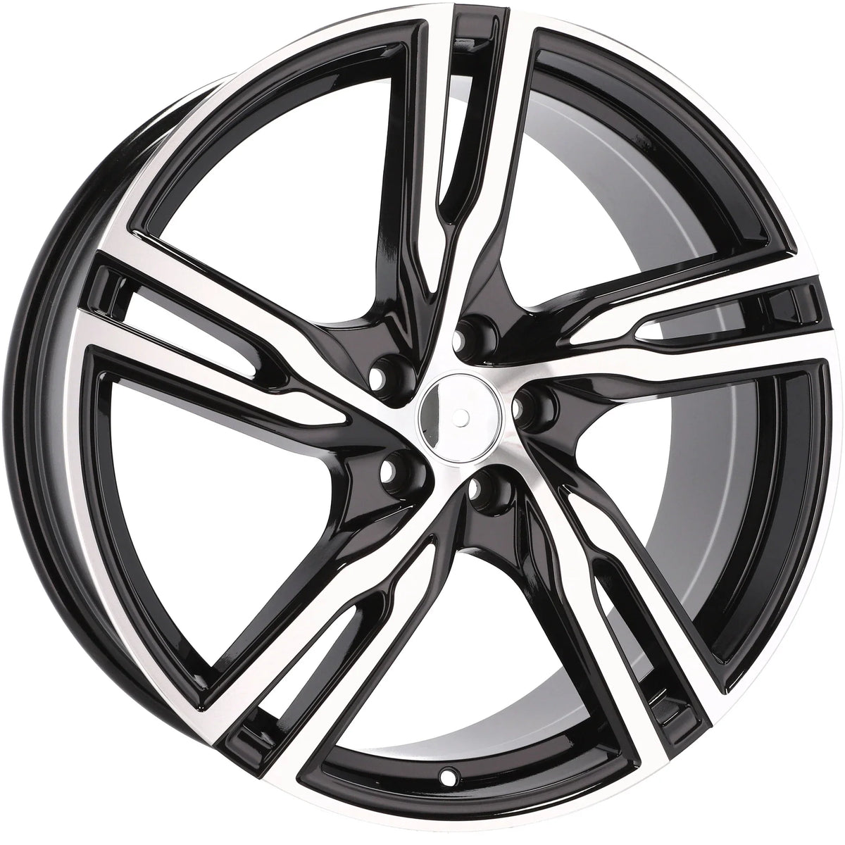 Alu kola pro Volvo FE161 8x19 5x108 ET45 63.4 Black Polished Half Matt – detail 1