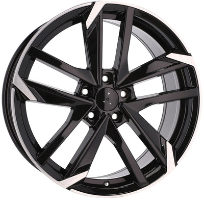 Alu kola pro Peugeot XE170 8x18 5x108 ET45 65.1 Black Polished – detail 1