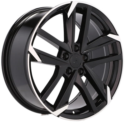 Alu kola pro Peugeot XE170 8x18 5x108 ET45 65.1 Black Polished – detail 3