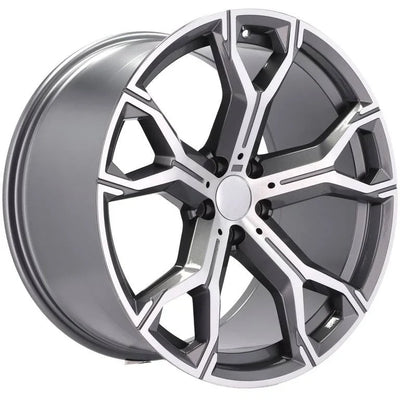 Alu kola pro BMW B5498 9.5x21 5x112 ET37 66.6 šedá – detail 1