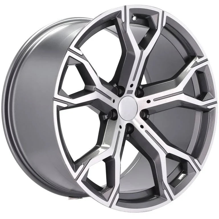 Alu kola pro BMW B5498 9.5x21 5x112 ET37 66.6 šedá – detail 1