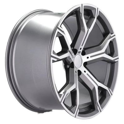 Alu kola pro BMW B5498 9.5x21 5x112 ET37 66.6 šedá – detail 2