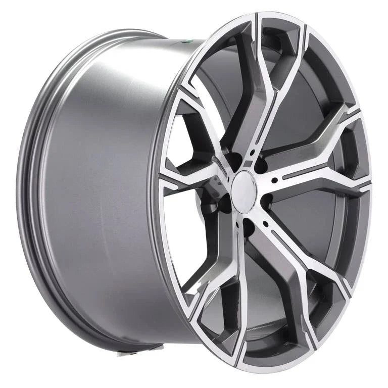 Alu kola pro BMW B5498 9.5x21 5x112 ET37 66.6 šedá – detail 2