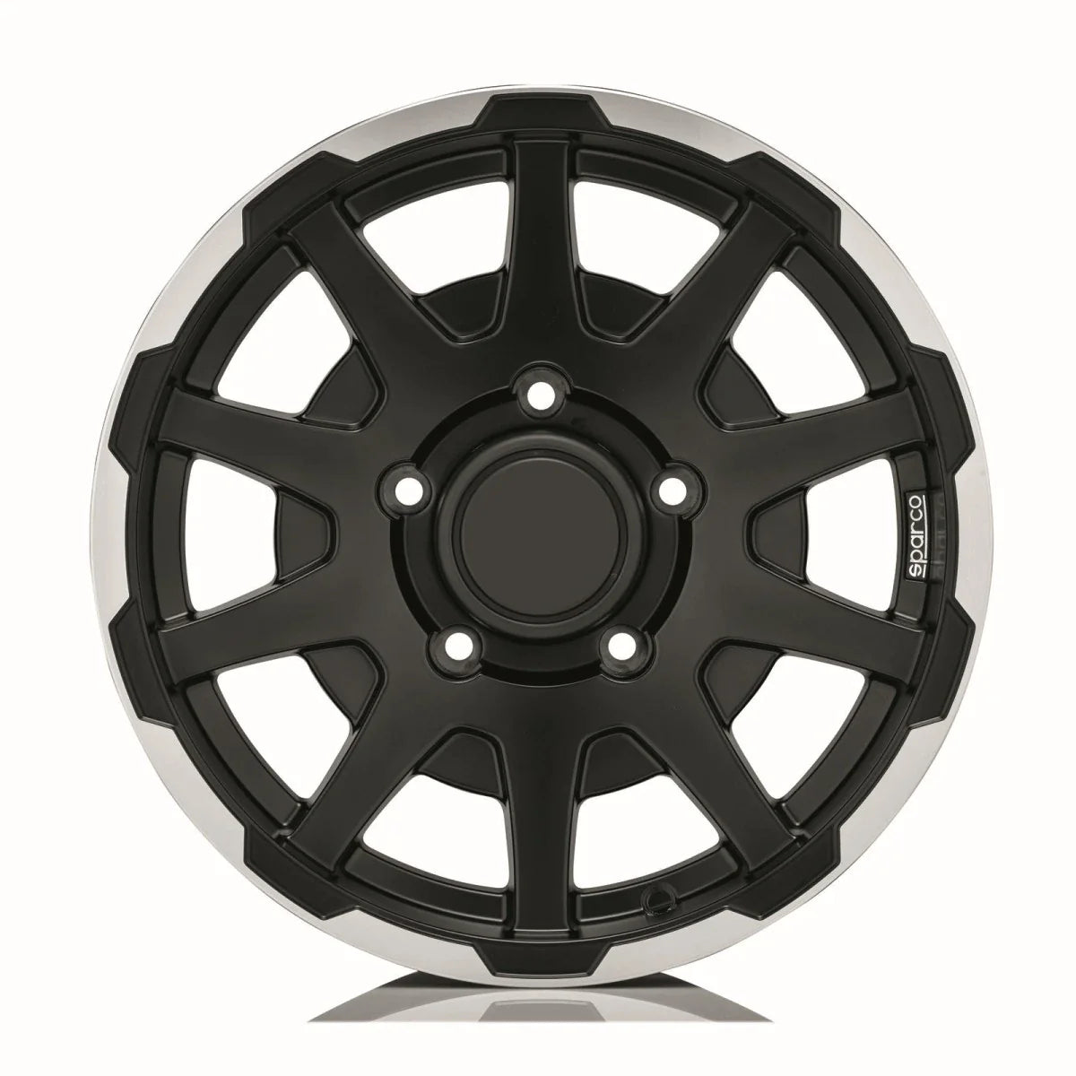 Alu kola SPARCO DAKAR 5.5x16 5x139.7 ET5 Matt Black Lip Polish