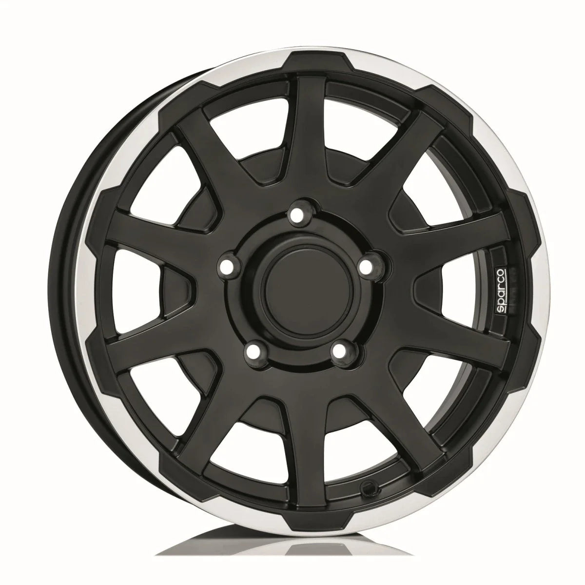 Alu kola SPARCO DAKAR 5.5x16 5x139.7 ET5 Matt Black Lip Polish