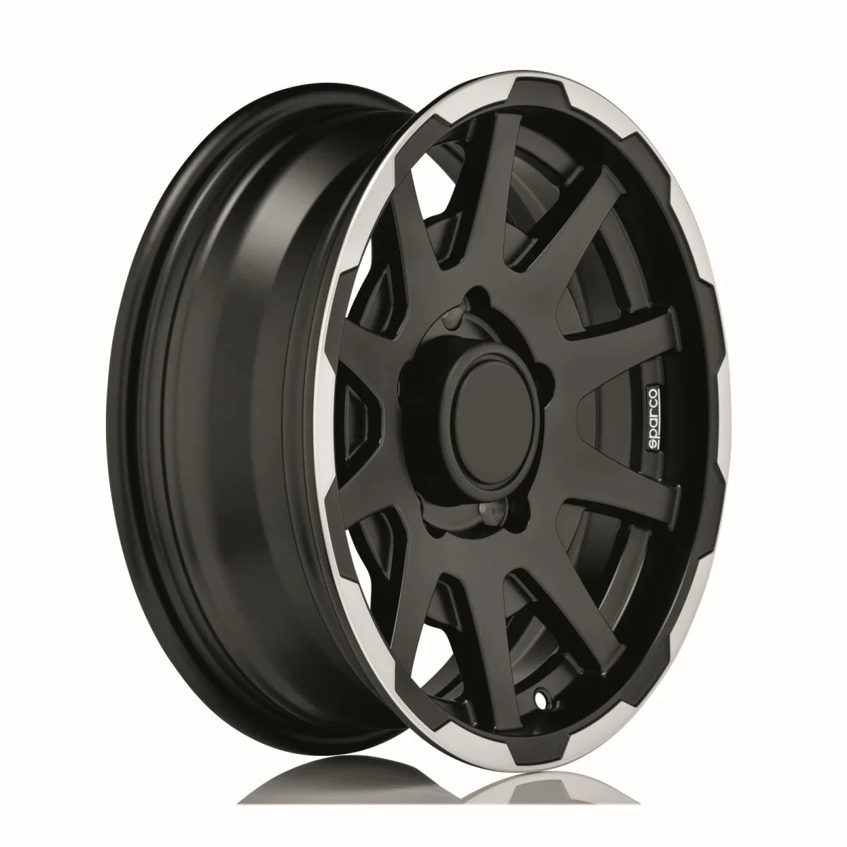 Alu kola SPARCO DAKAR 5.5x16 5x139.7 ET5 Matt Black Lip Polish