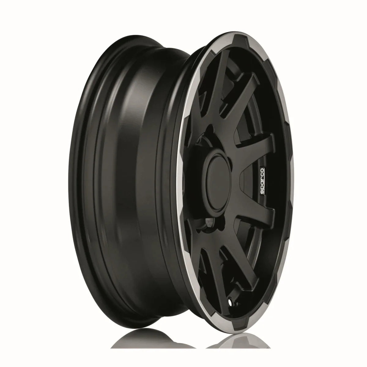 Alu kola SPARCO DAKAR 5.5x16 5x139.7 ET5 Matt Black Lip Polish