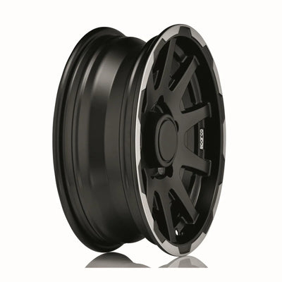 Alu kola SPARCO DAKAR 5.5x16 5x139.7 ET0 Matt Black Lip Polish | Wheelsup.cz