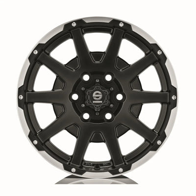Alu kola SPARCO DAKAR 8.5x18 6x139.7 ET27 Matt Black Lip Polished+Rivets | Wheelsup.cz