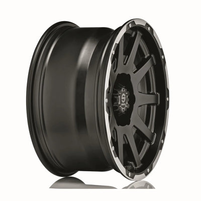Alu kola SPARCO DAKAR 8.5x18 5x120 ET0 Matt Black Lip Polished+Rivets | Wheelsup.cz