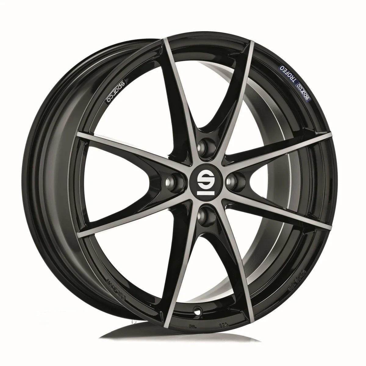 Alu kola SPARCO TROFEO 4 7x17 4x108 ET47 Fume Black Full Polished