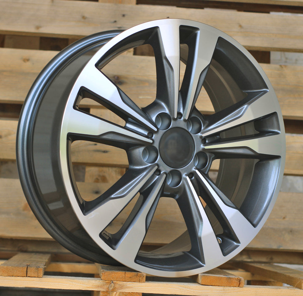 Alu kola pro Mercedes I7081 7.5x17 5x112 ET45 66.6 Grey Polished