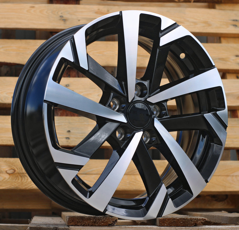 Alu kola pro Volkswagen XE276 6x15 5x100 ET40 Black Polished