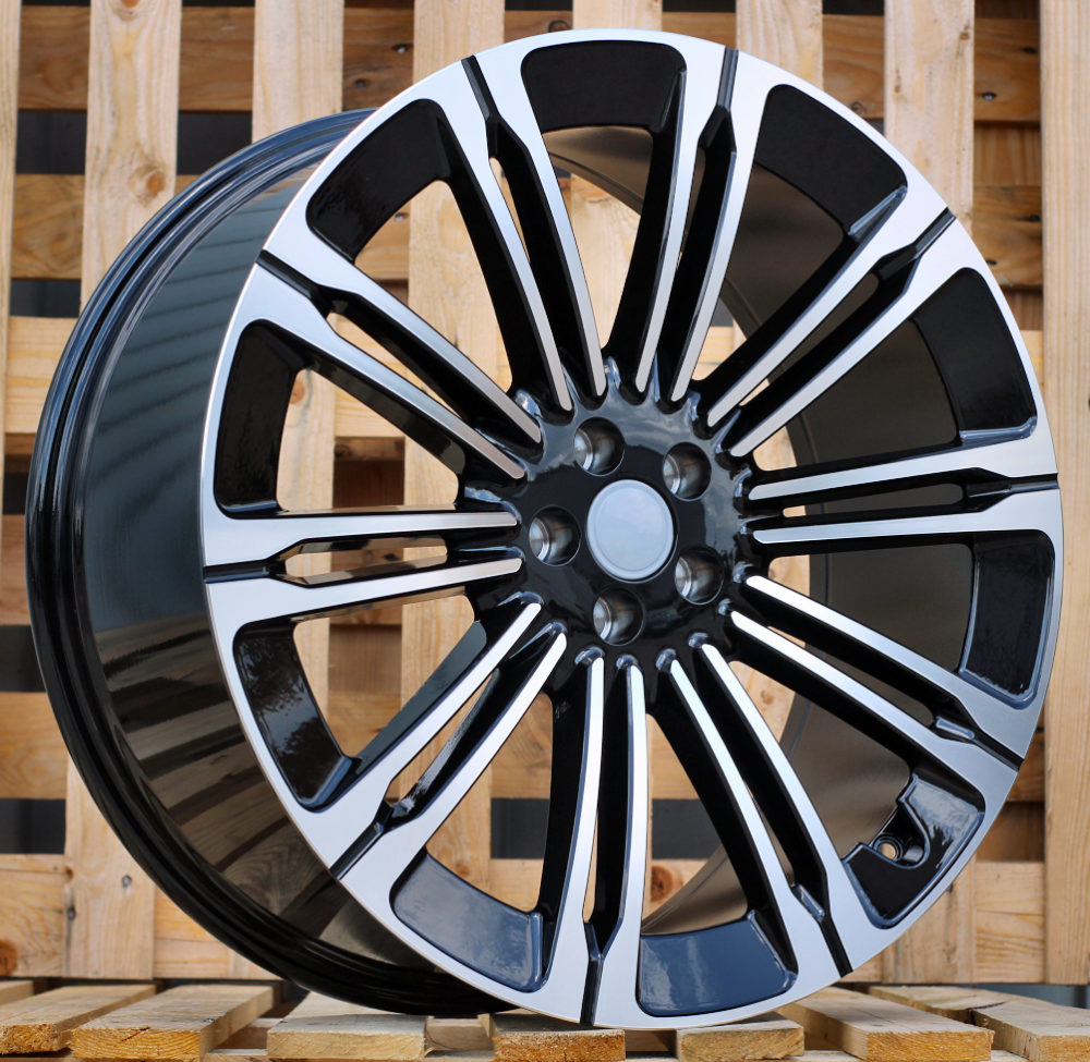 Alu kola pro Land Rover B1808 9.5x22 5x108 ET45 63.4 Black Polished