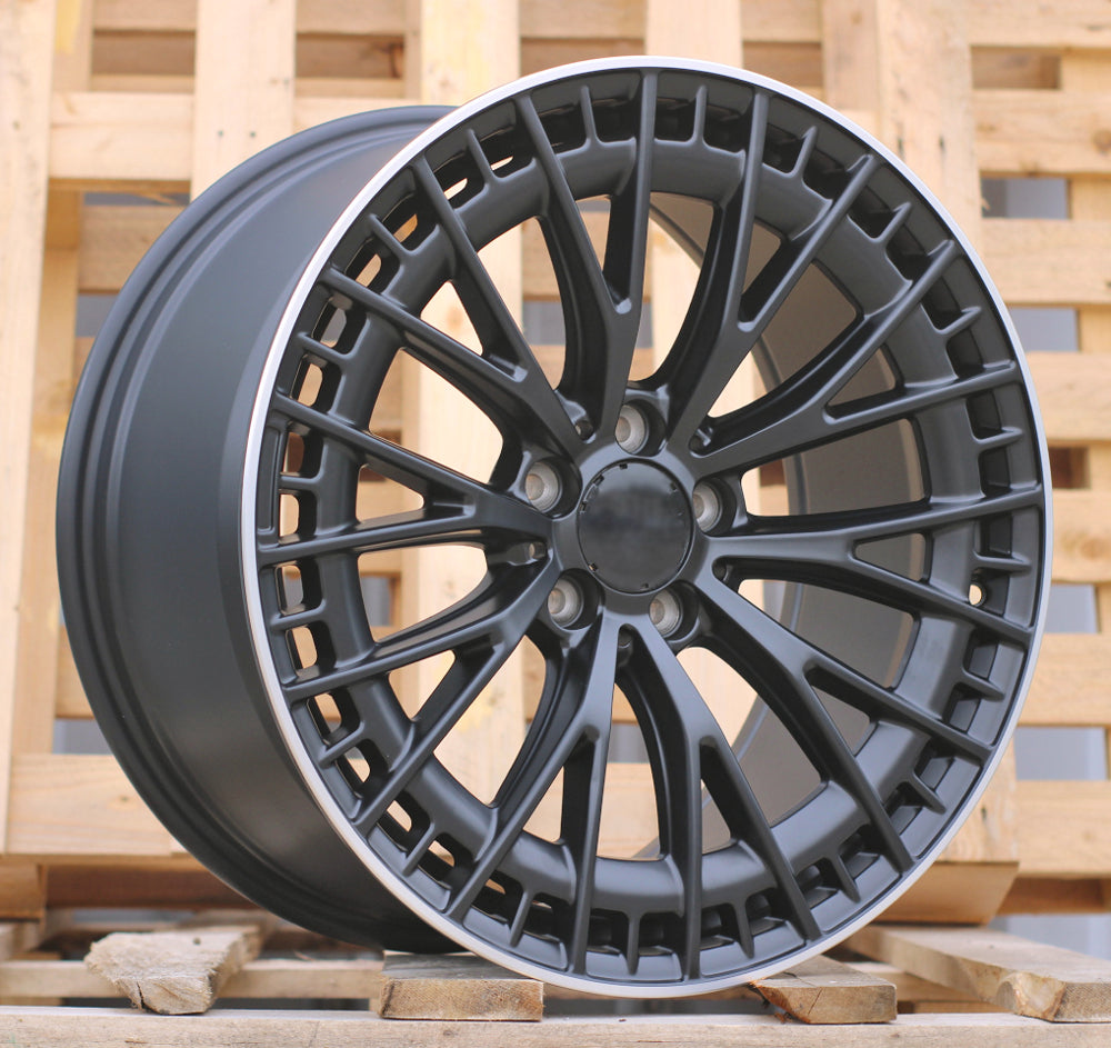 Alu kola pro Mercedes 3S1384 8.5x20 5x112 ET34.5 66.6 Black Half Matt & Polished Lip