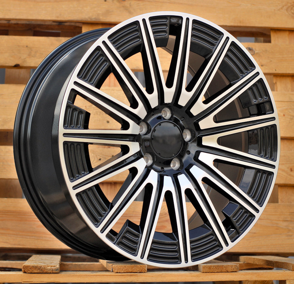 Alu kola pro Mercedes FLB005 9.5x20 5x112 ET51 66.6 Black Polished