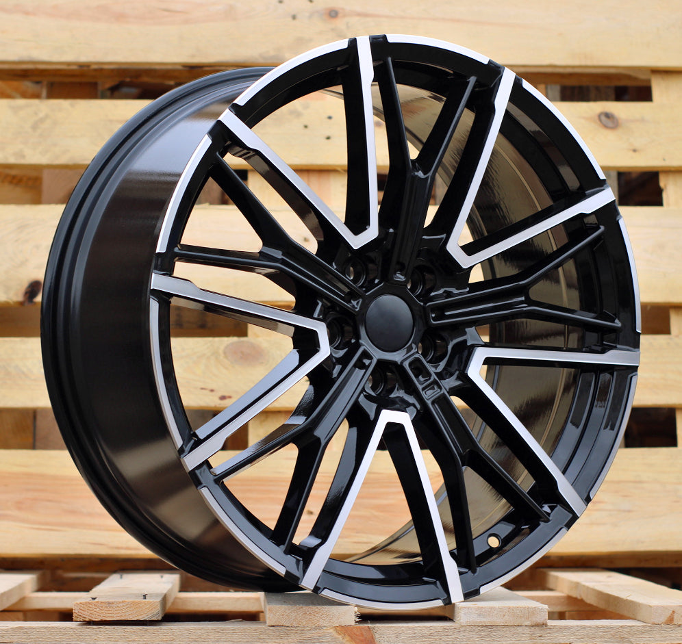 Alu kola pro BMW 3S1284 9x19 5x120 ET44 72.6 Black Polished