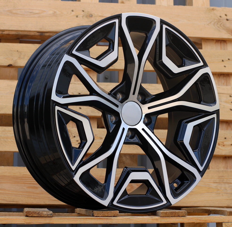 Alu kola pro BMW YF5670 8.5x20 5x112 ET28 66.6 Black Polished