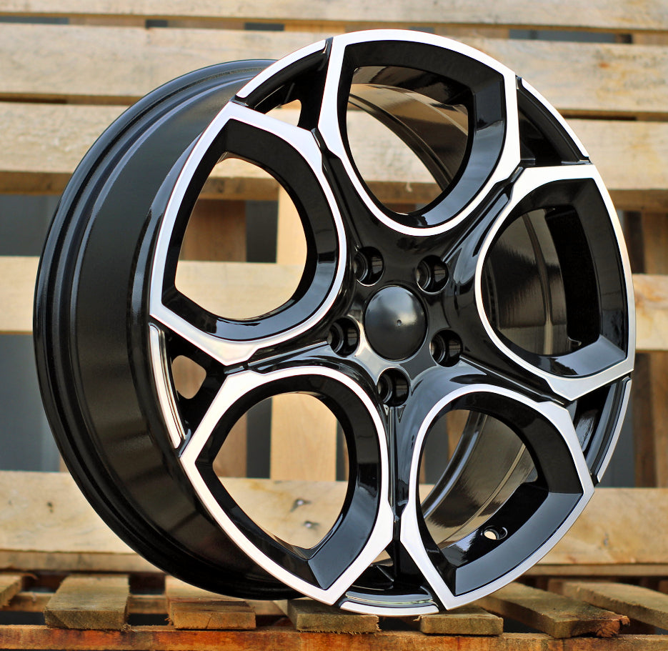 Alu kola pro Volkswagen Y1232 7.5x18 5x112 ET51 Black Polished