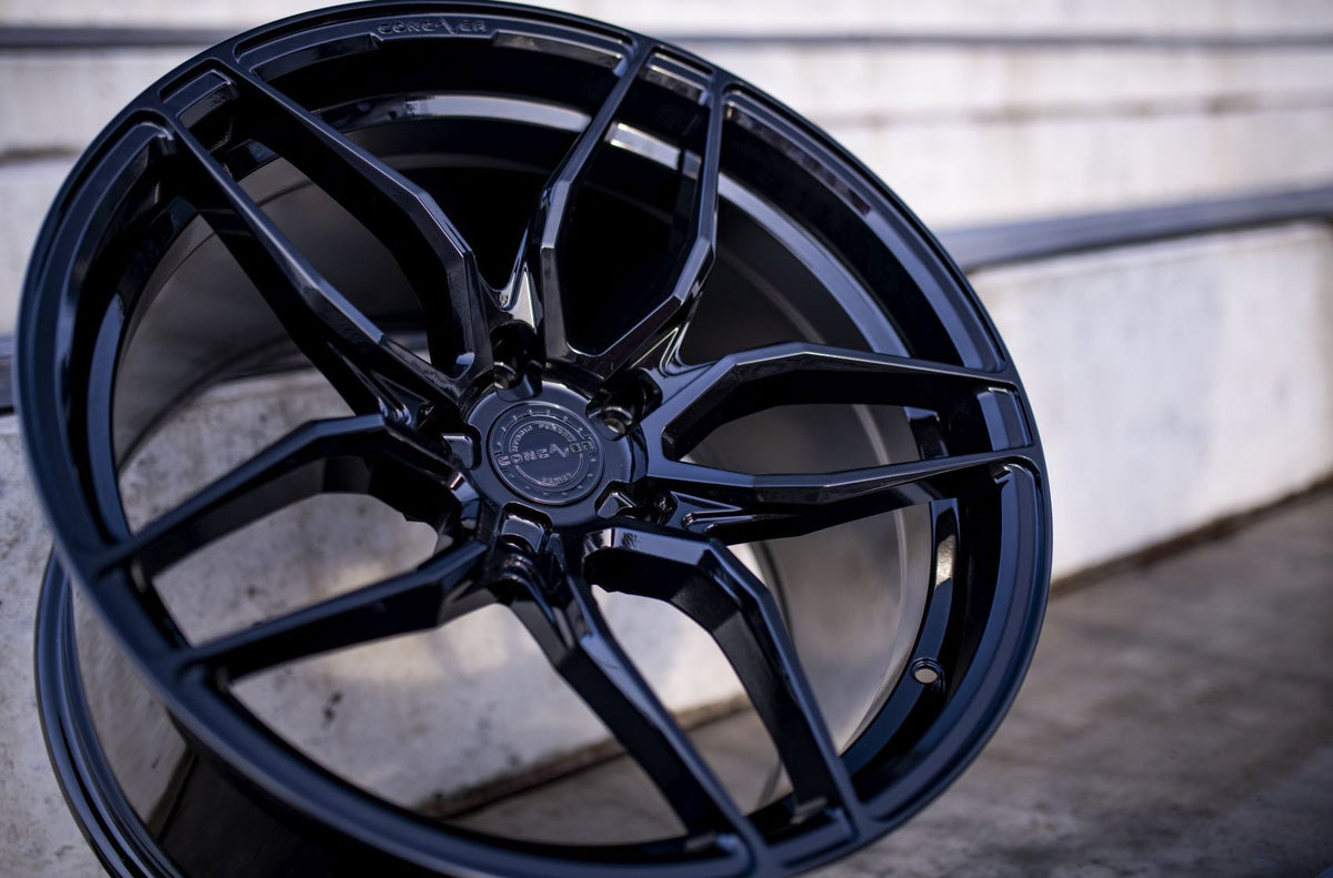 Alu kola Concaver CVR3 22x10 ET20-64 BLANK Platinum Black – detail 2