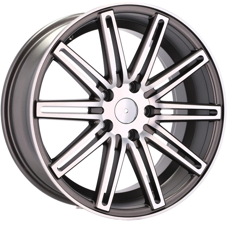 Alu kola pro Racing Line XF158 8x18 5x120 ET35 Grey Polished Matt