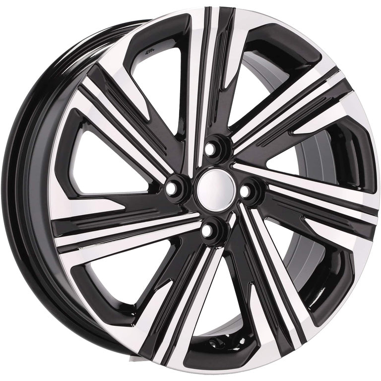 Alu kola pro Toyota D1822 6x16 4x100 ET45 Black Polished