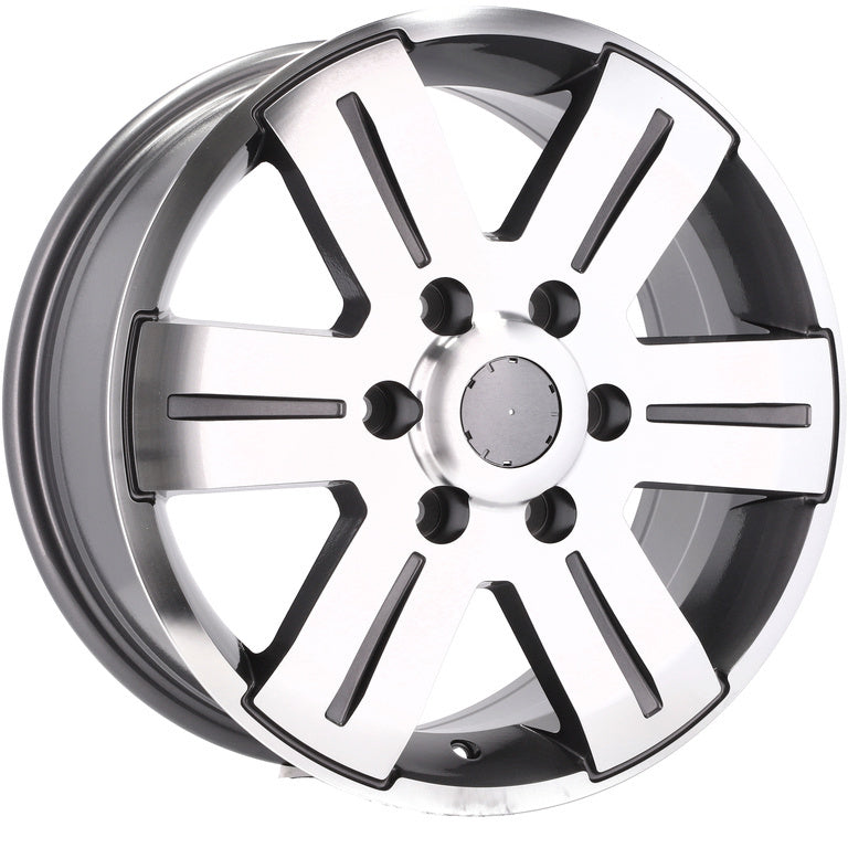 Alu kola pro Mercedes BK562 7x16 6x130 ET55 Grey Polished