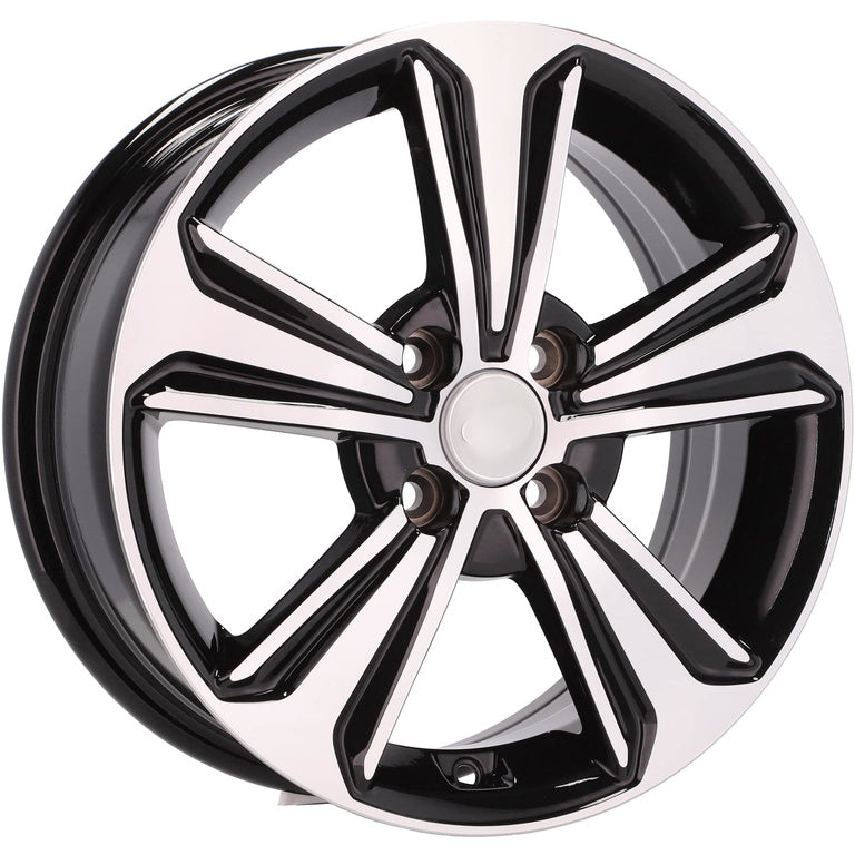 Alu kola pro Hyundai B1627 6x16 4x100 ET50 Black Polished