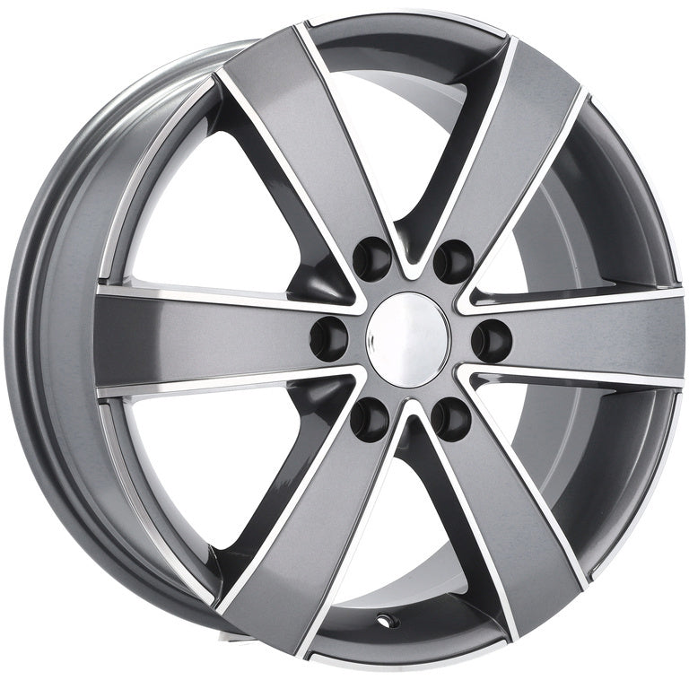 Alu kola Mercedes BK474 7x17 6x130 ET50 Grey Polished