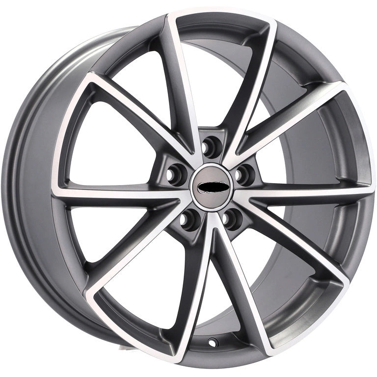 Alu kola pro Audi BK703 7.5x17 5x112 ET42 Grey Polished Half Matt