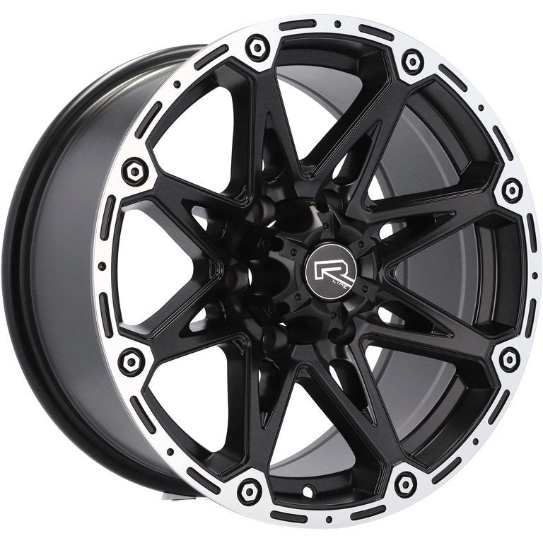 Alu kola pro Offroad Y0139 8.5x17 6x139.7 ET15 Black Polished Half Matt