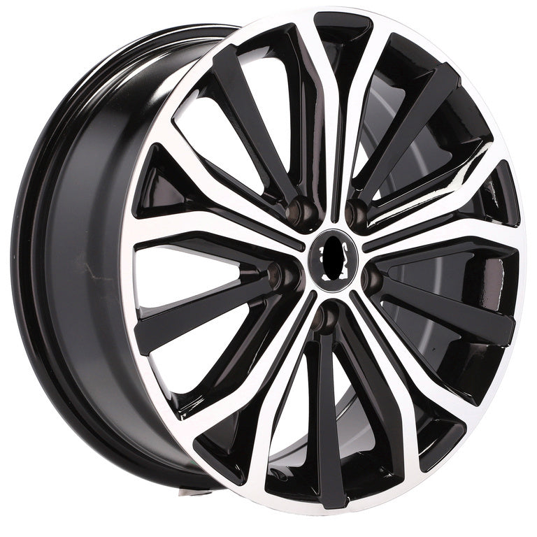 Alu kola pro Peugeot BK591 7x17 5x108 ET46 Black Polished