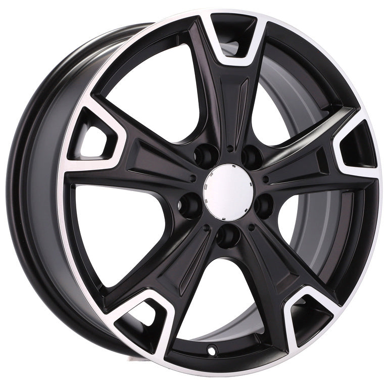 Alu kola Audi FE158 6.5x17 5x112 ET38 Black Polished Half Matt