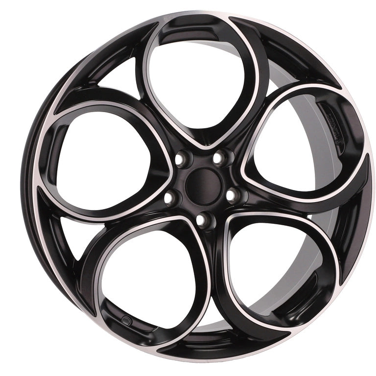 Alu kola pro Alfa Romeo L2387 8x18 5x110 ET34 Black Polished Half Matt