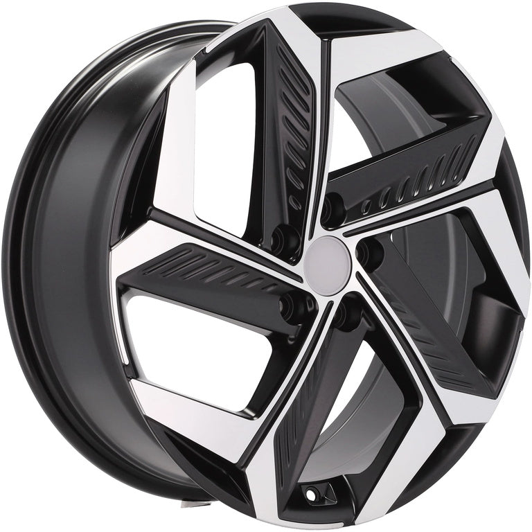 Alu kola pro Hyundai D1926 7.5x18 5x114.3 ET51 Black Polished Half Matt