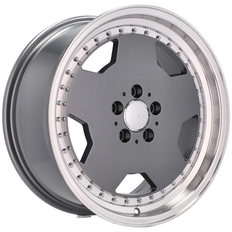 Alu kola pro Mercedes B5852 8x18 5x112 ET35 Graphite & Polished Lip