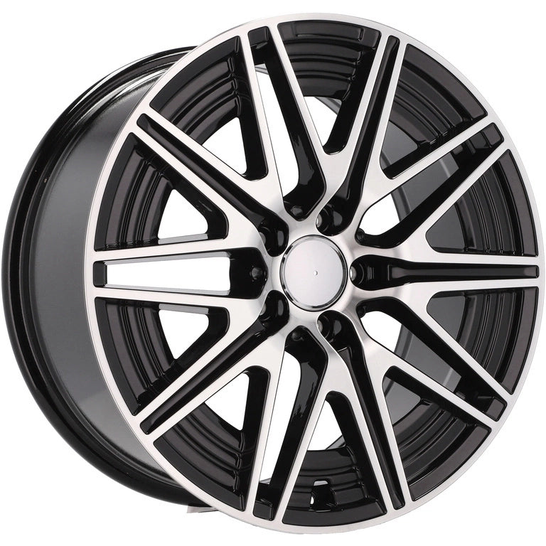 Alu kola pro Mercedes Y0102 8.5x18 5x112 ET52 Black Polished