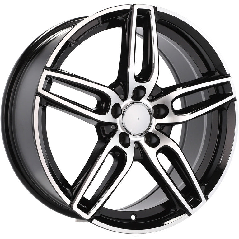 Alu kola pro Mercedes XE225 8x18 5x112 ET43 Black Polished