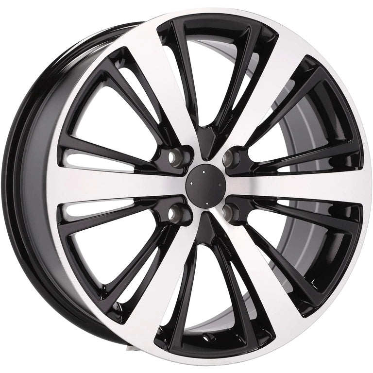 Alu kola pro Peugeot LU451 7.5x18 4x108 ET25 Black Polished