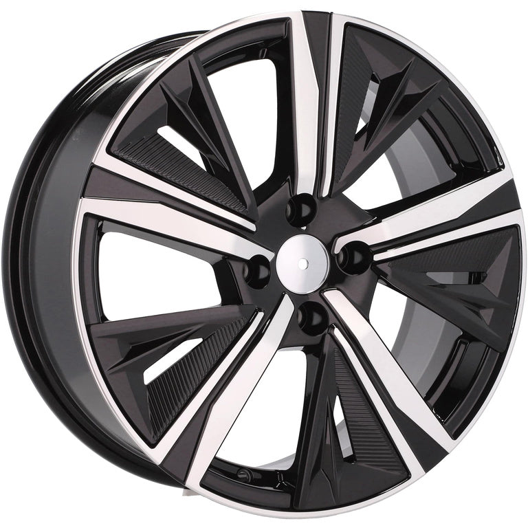 Alu kola pro Peugeot Y1187F 7.5x18 5x108 ET44 Black Polished