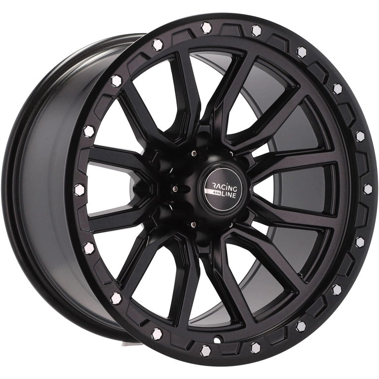 Alu kola pro Offroad Y0156 10x18 6x139.7 ET-18 Black Half Matt