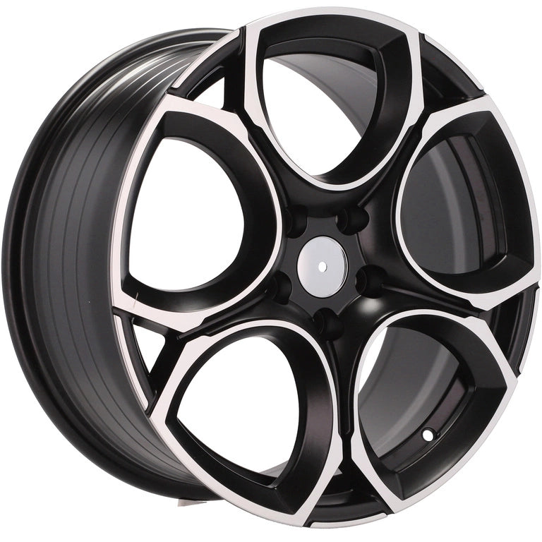 Alu kola pro Volkswagen I5162 7.5x17 5x112 ET45 Black Polished Half Matt