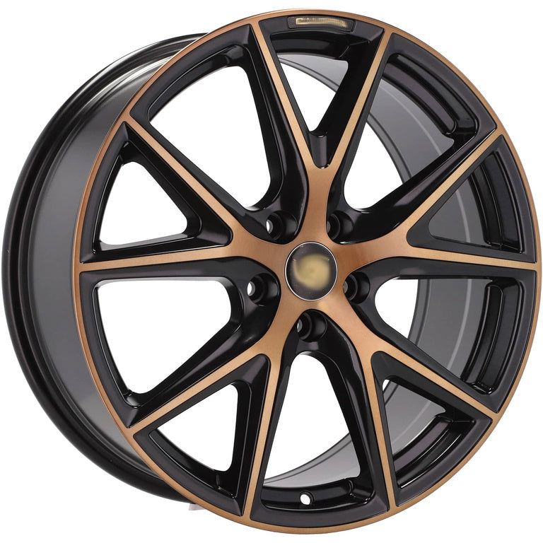 Alu kola pro Cupra B5792 8x19 5x112 ET45 Black Polished Half Matt Cooper