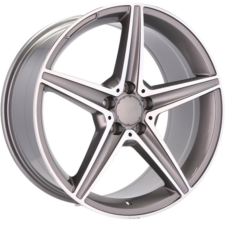 Alu kola pro Mercedes B5052 8x18 5x112 ET45 Grey Polished