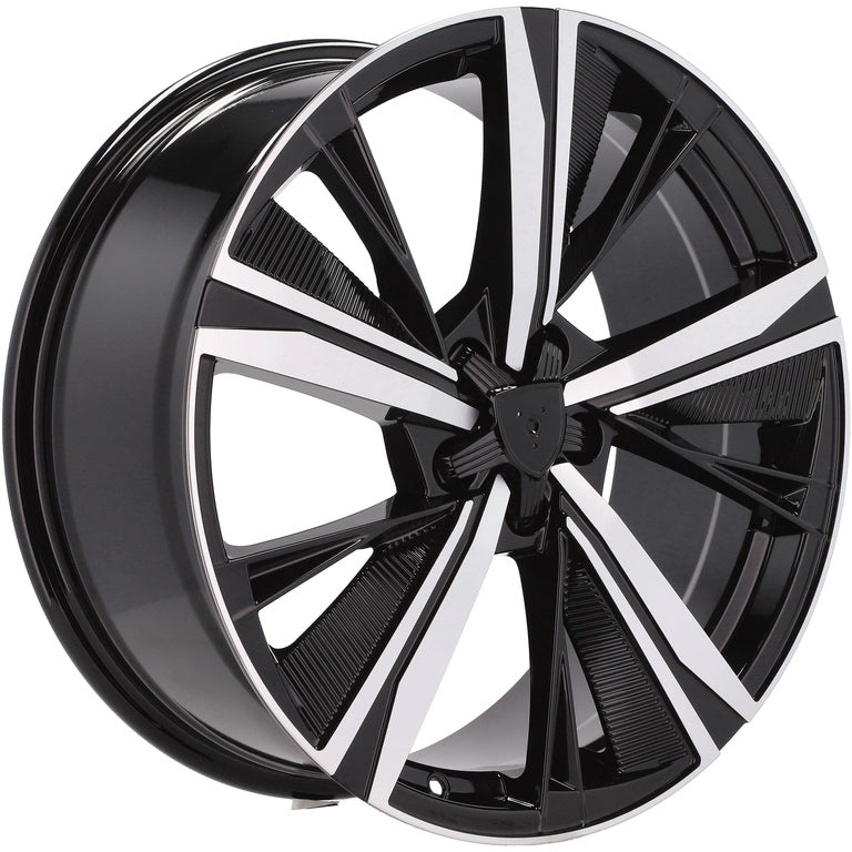 Alu kola pro Peugeot D1918 8x19 5x108 ET40 Black Polished