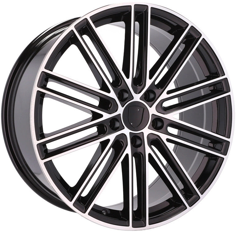 Alu kola pro Porsche B1274 10x22 5x130 ET50 Black Polished