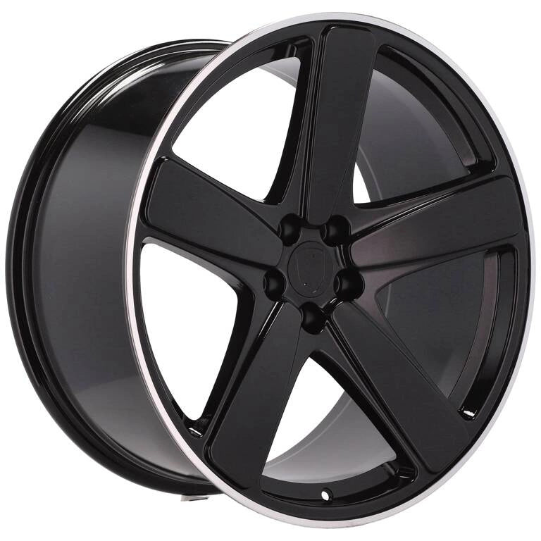 Alu kola pro Porsche FE023 9x21 5x112 ET26 Black & Polished Lip