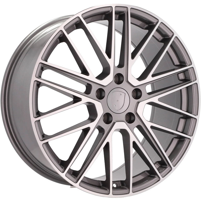 Alu kola pro Porsche I0375 9.5x21 5x130 ET69 Grey Polished